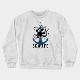 Sealife - Octopus and anchor Crewneck Sweatshirt